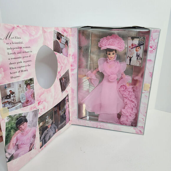 1995 My Fair Lady - Barbie As Eliza Doolittle - Pink Organza Gown - NRFB #15501 - Picture 2 of 9